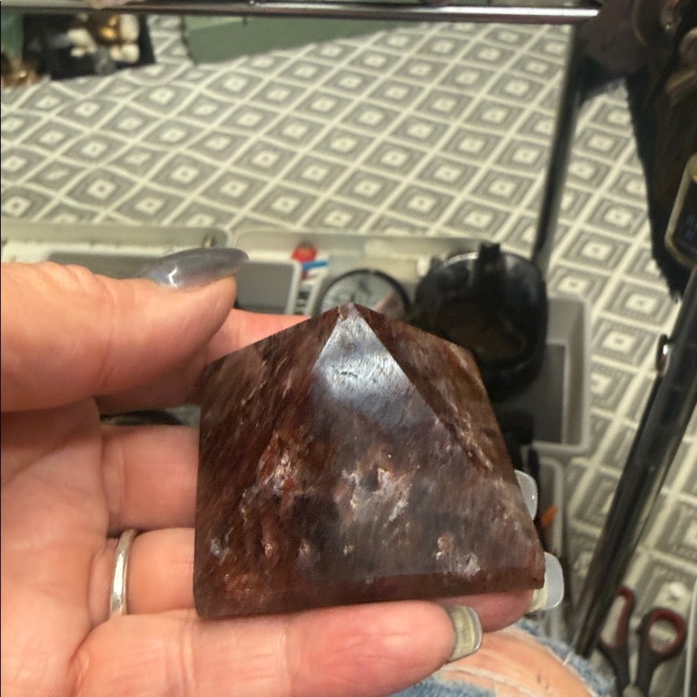 Fire Quartz Pyramid